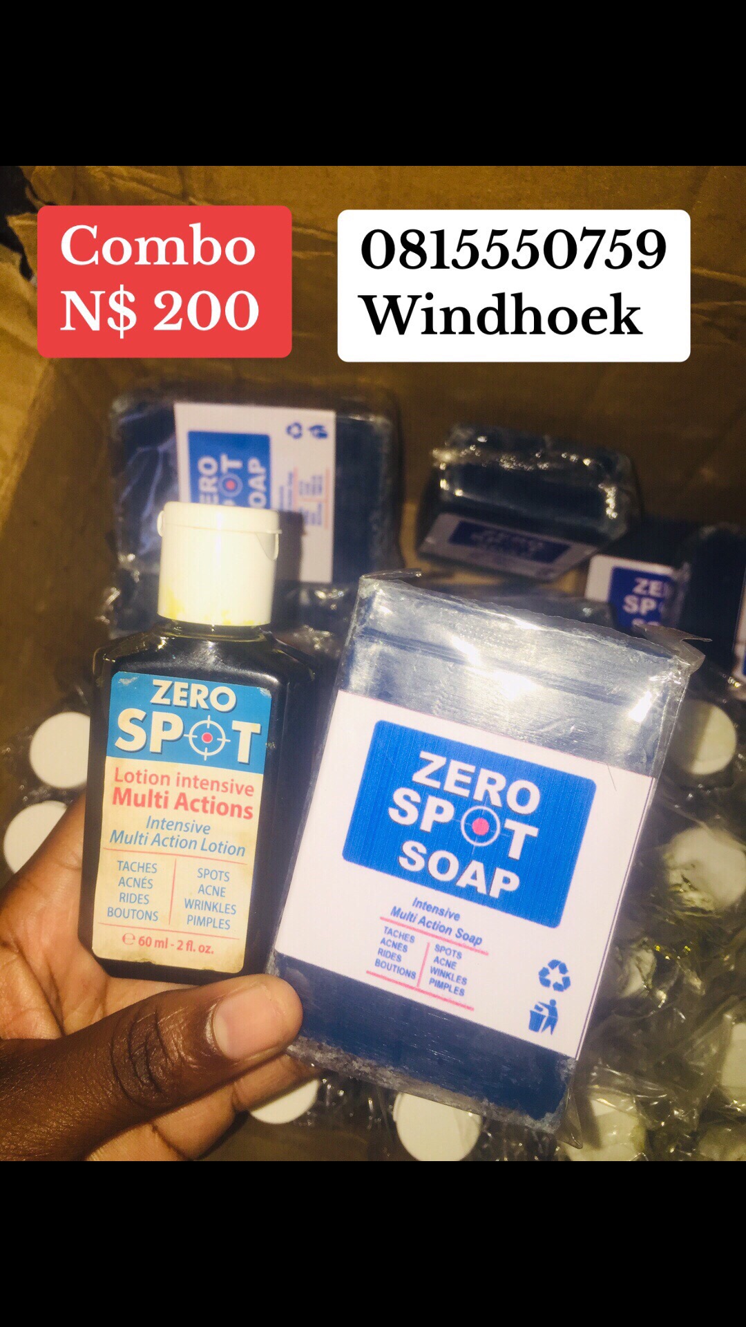 Zero spots combo (lotion and soap) thumbnail 3